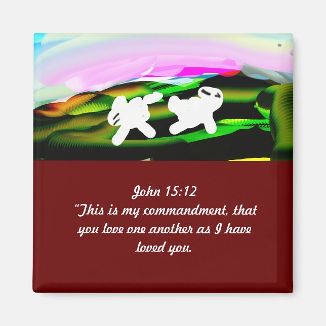 Jesus show love magnet (Front)