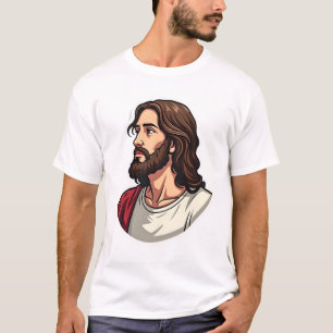 Jesus Side Profile Vintage Engraving Tee 2