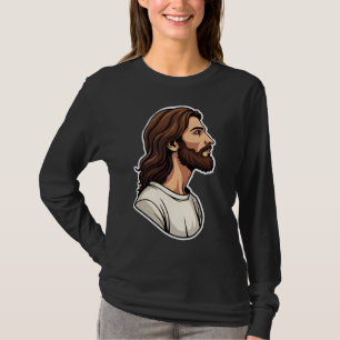 Jesus Side Profile Vintage Engraving Tee 2