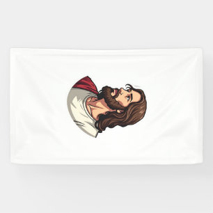Jesus Side Profile Vintage Engraving Tee 2 Banner