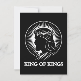 Jesus silhouette King of kings  Postcard