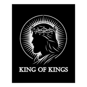Jesus silhouette King of kings  Poster