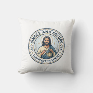 Jesus Singleness Waiting Season Shirt Faith Based  Cushion
