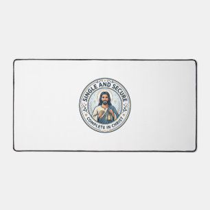 Jesus Singleness Waiting Season Shirt Faith Based  Desk Mat