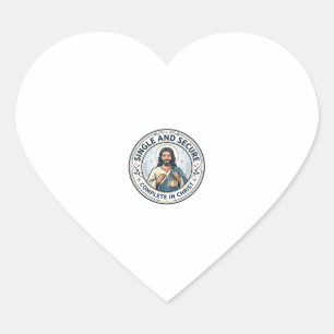Jesus Singleness Waiting Season Shirt Faith Based Heart Sticker