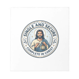 Jesus Singleness Waiting Season Shirt Faith Based Notepad