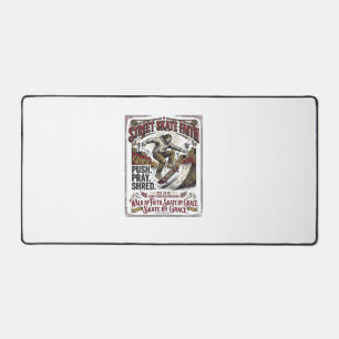 Jesus Skate Longboard Shirt Christian Desk Mat