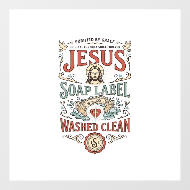 Jesus Soap Label Washed Clean Jesus Soap Washed Cl (Sheet)