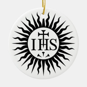 Jesus Society (Jesuits) Logo Ceramic Ornament