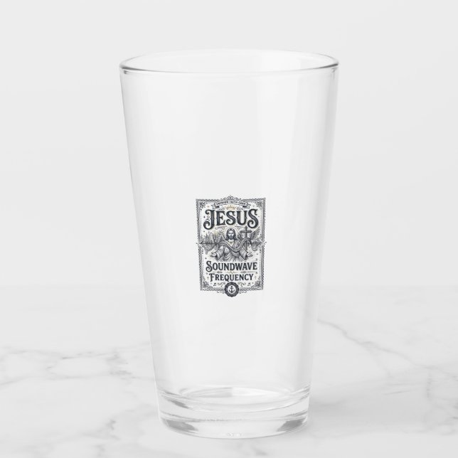 Jesus Soundwave Frequency Jesus Soundwave Frequenc Glass (Front)