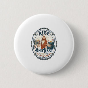 Jesus Sourdough Bread Community Shirt Faith Based  6 Cm Round Badge
