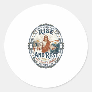 Jesus Sourdough Bread Community Shirt Faith Based Classic Round Sticker