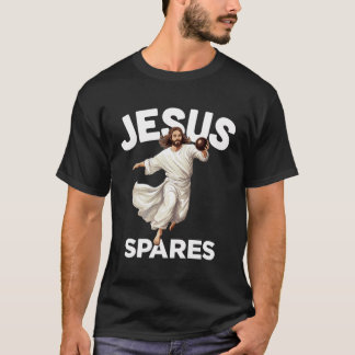 Jesus Spares Funny Christian Christ Gutter Bowling T-Shirt