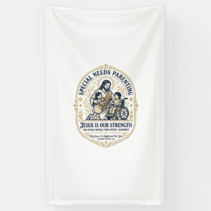 Jesus Special Needs Parenting Shirt Faith Based De Banner