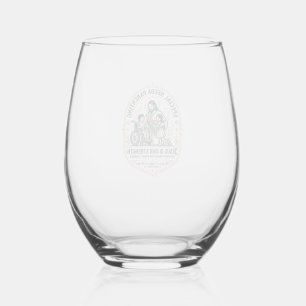 Jesus Special Needs Parenting Shirt Faith Based De Stemless Wine Glass