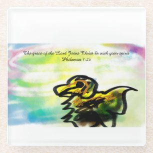 jesus spirit glass coaster