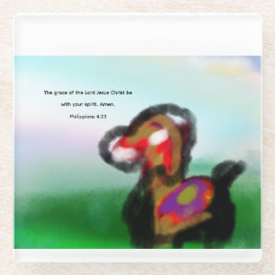 jesus spirit glass coaster