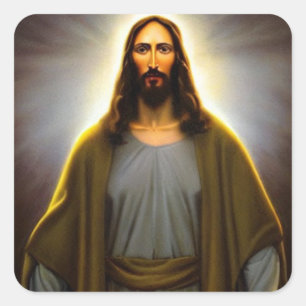 Jesus Square Sticker