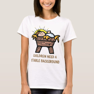 jesus stable background T-Shirt