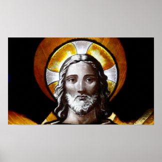 Jesus (stained glass) /Poster Poster