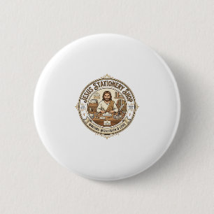 Jesus Stationery Shop Jesus Stationery Shop Christ 6 Cm Round Badge