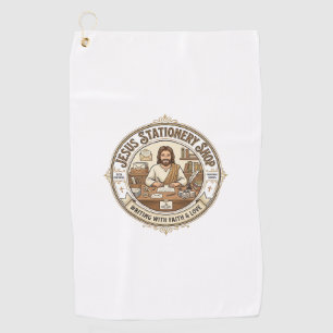 Jesus Stationery Shop Jesus Stationery Shop Christ Golf Towel