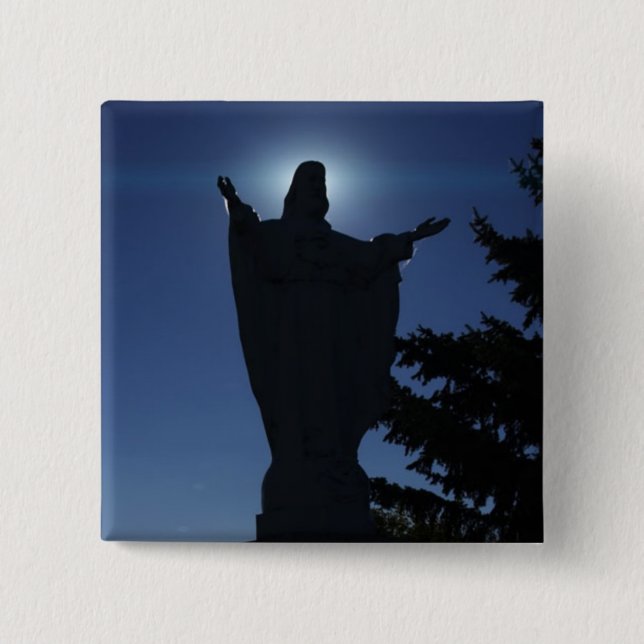 Jesus Statue Button (Front)