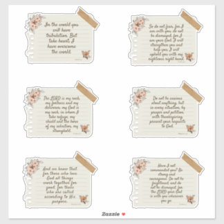 Jesus Sticker, Bible Verse, Sticker, Quote Sticker