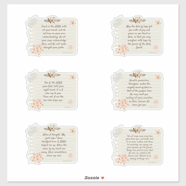 Jesus Sticker, Bible Verse, Sticker, Quote Sticker (Sheet)