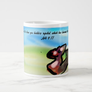 jesus stone large coffee mug