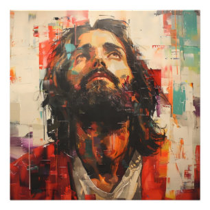 Jesus Street Art Photo Print