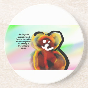 jesus strong  coaster