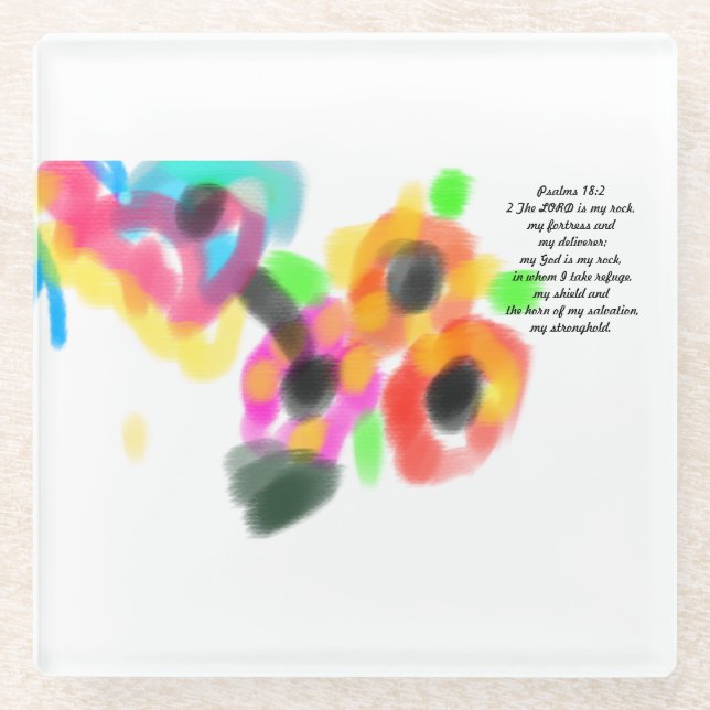 Jesus stronghold  glass coaster (Front)