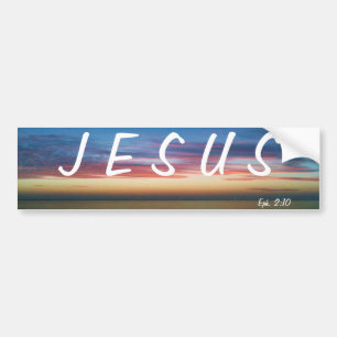 JESUS SUNRISE BUMPER STICKER