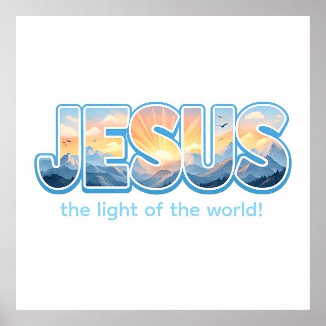 Jesus Sunrise Poster (Front)