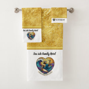 Jesus Surfing Fills Life with Joy Bath Towel Set