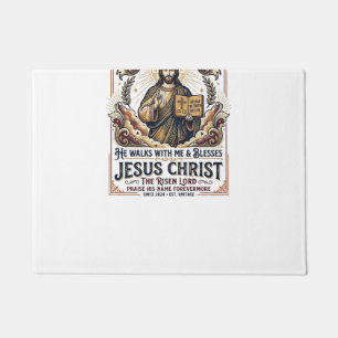 Jesus Surfing T-Shirt Inspirational Faith Doormat