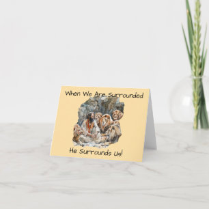Jesus Surrounds Us in Time of Trouble Psalm 32:7 Card