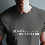 Jesus T-shirt<br><div class="desc">Simple,  stylish christian T-shirt in mixed calligraphy & minimalist typography. This trendy,  modern faith design is the perfect gift and fashion statement. #christian #religion #scripture #faith #bible #jesus</div>