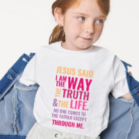 Jesus T-shirt in bright colours for kids