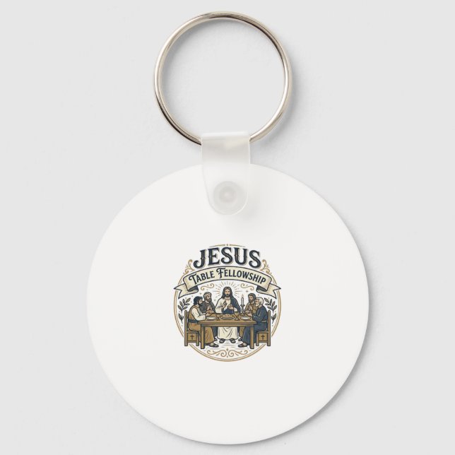 Jesus Table Fellowship Jesus Table Fellowship Chri Key Ring (Front)