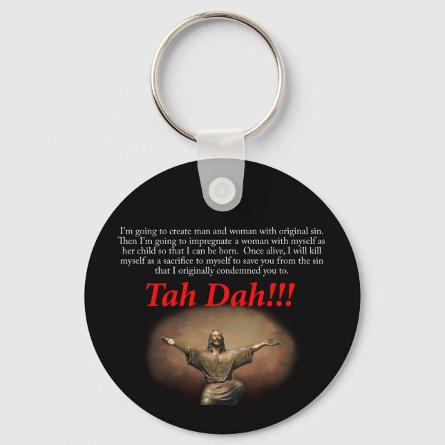 Jesus.  Tah Dah!!! Key Ring (Front)