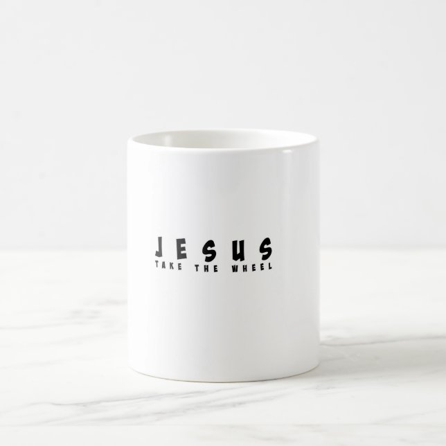 Jesus Take The Wheel Coffee Mug (Center)