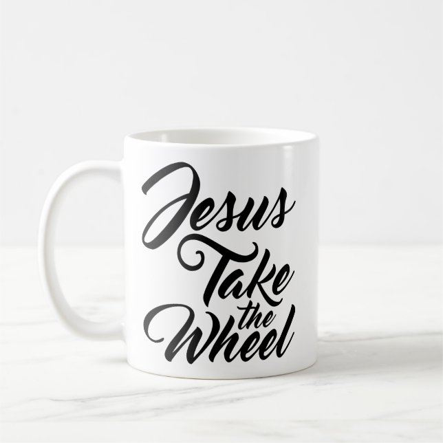 Jesus Take the Wheel Coffee Mug (Left)