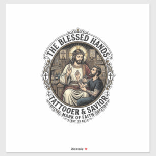 Jesus Tattoo Artist Studio T-Shirt Inspirational F
