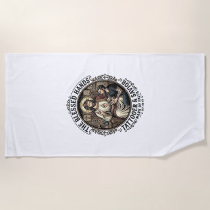Jesus Tattoo Artist Studio T-Shirt Inspirational F Beach Towel