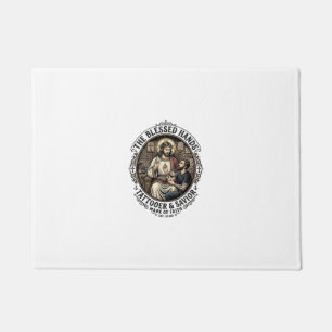 Jesus Tattoo Artist Studio T-Shirt Inspirational F Doormat