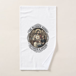 Jesus Tattoo Artist Studio T-Shirt Inspirational F Hand Towel
