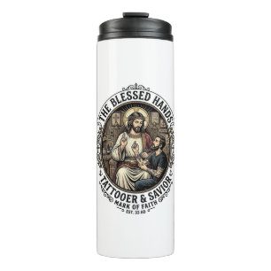 Jesus Tattoo Artist Studio T-Shirt Inspirational F Thermal Tumbler