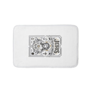 Jesus Tattoo Flash Christian Jesus Tattoo Flash Ch Bath Mat